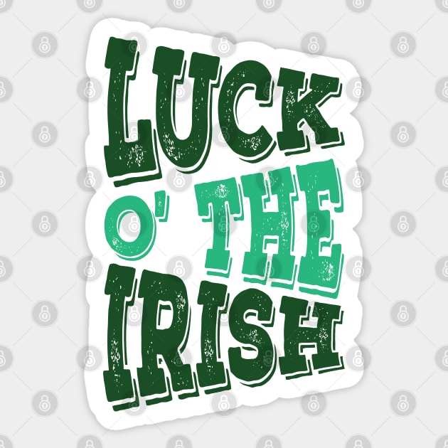 Luck O' The Irish Sticker by ColoredRatioDesign